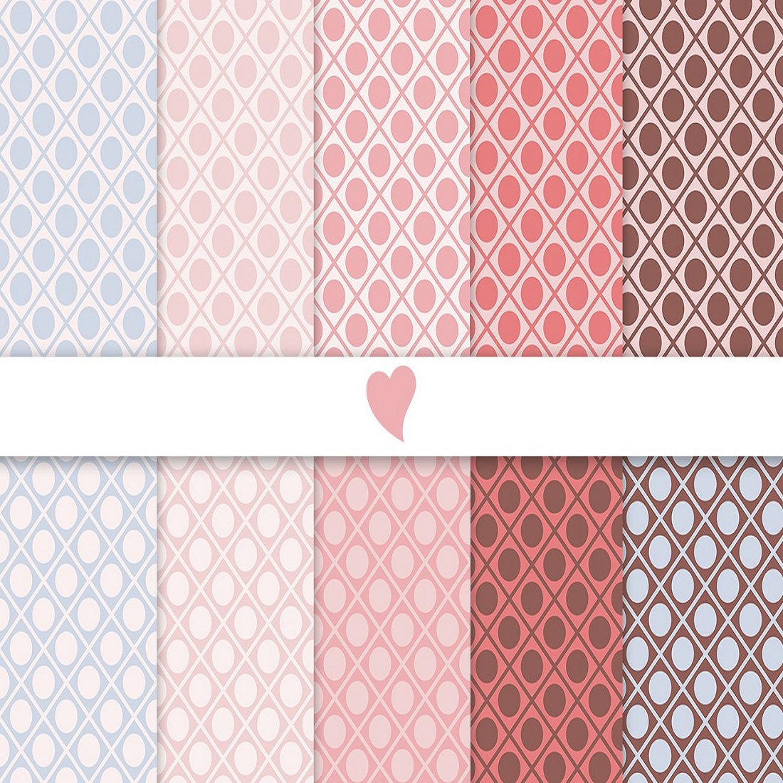 Blushing dawn seamless paper patterns cover image.