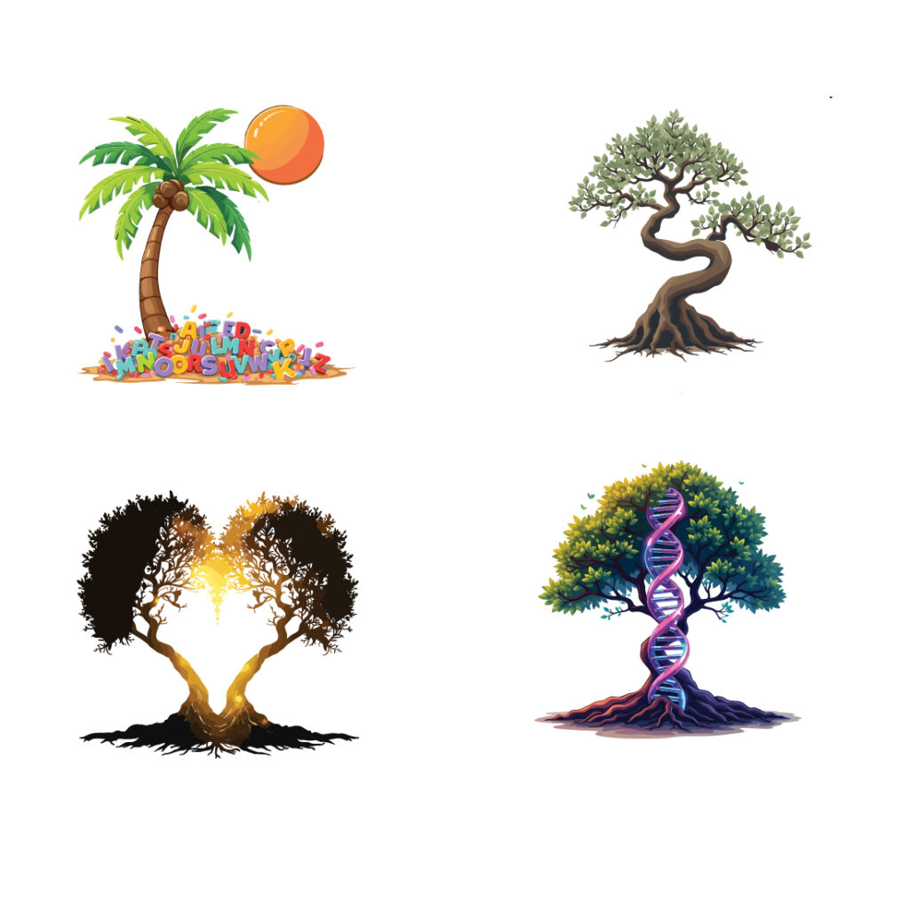 Master Bundle: 12 Premium Vector Tree Designs - MasterBundles