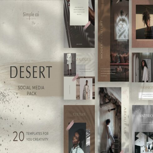 Desert Social Media Pack cover image.