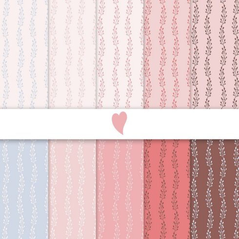 Blushing dawn seamless paper patterns cover image.