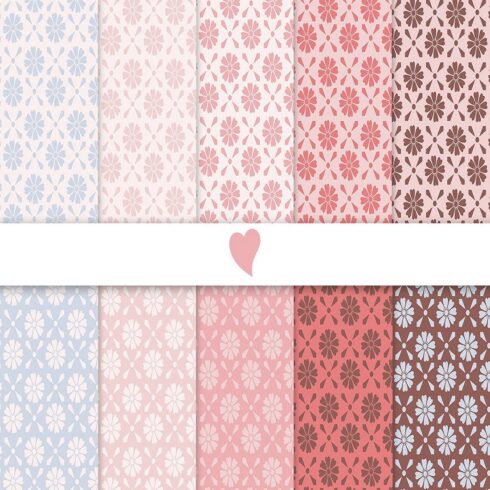 Blushing dawn seamless paper patterns cover image.