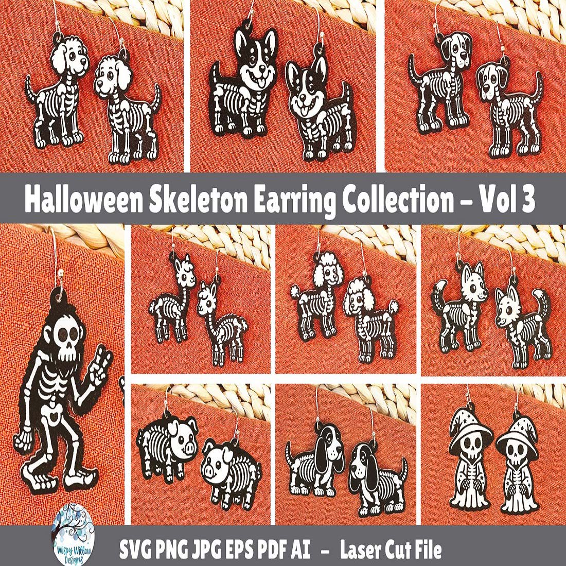 Halloween Skeleton Earring Bundle Vol cover image.