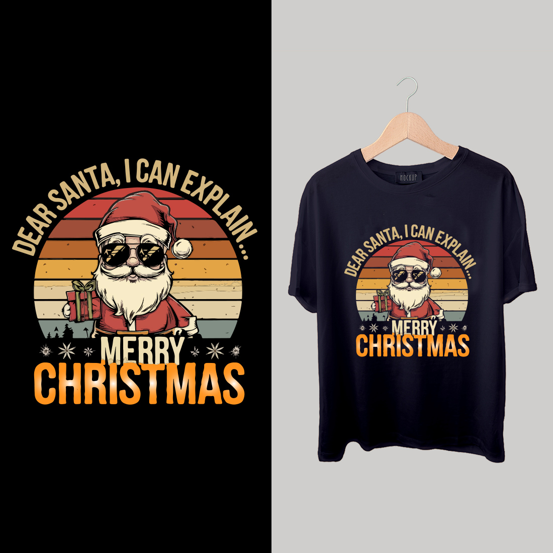 Christmas T-Shirt Design cover image.