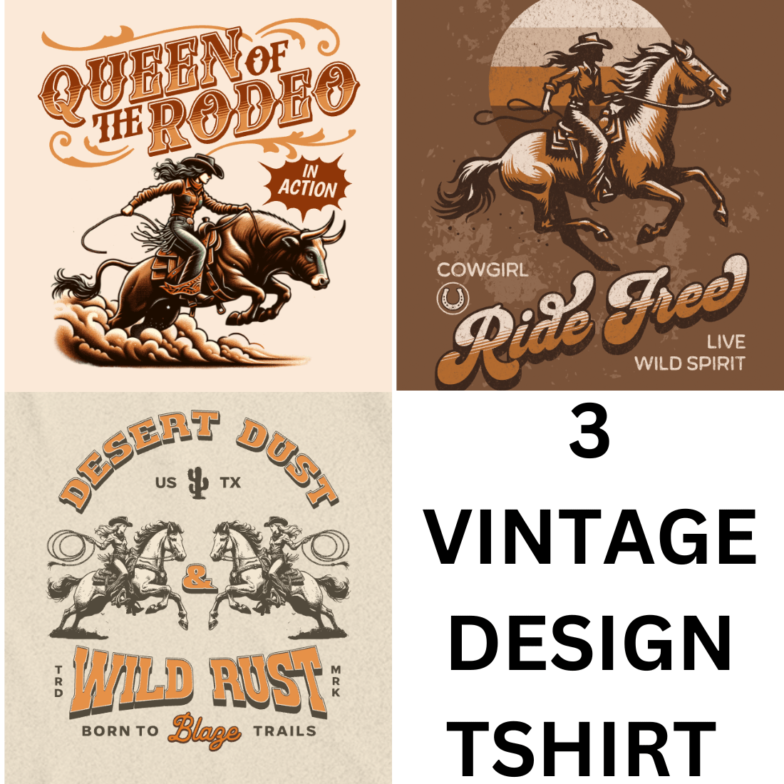 3 VINTAGE DESIGN TSHIRT preview image.