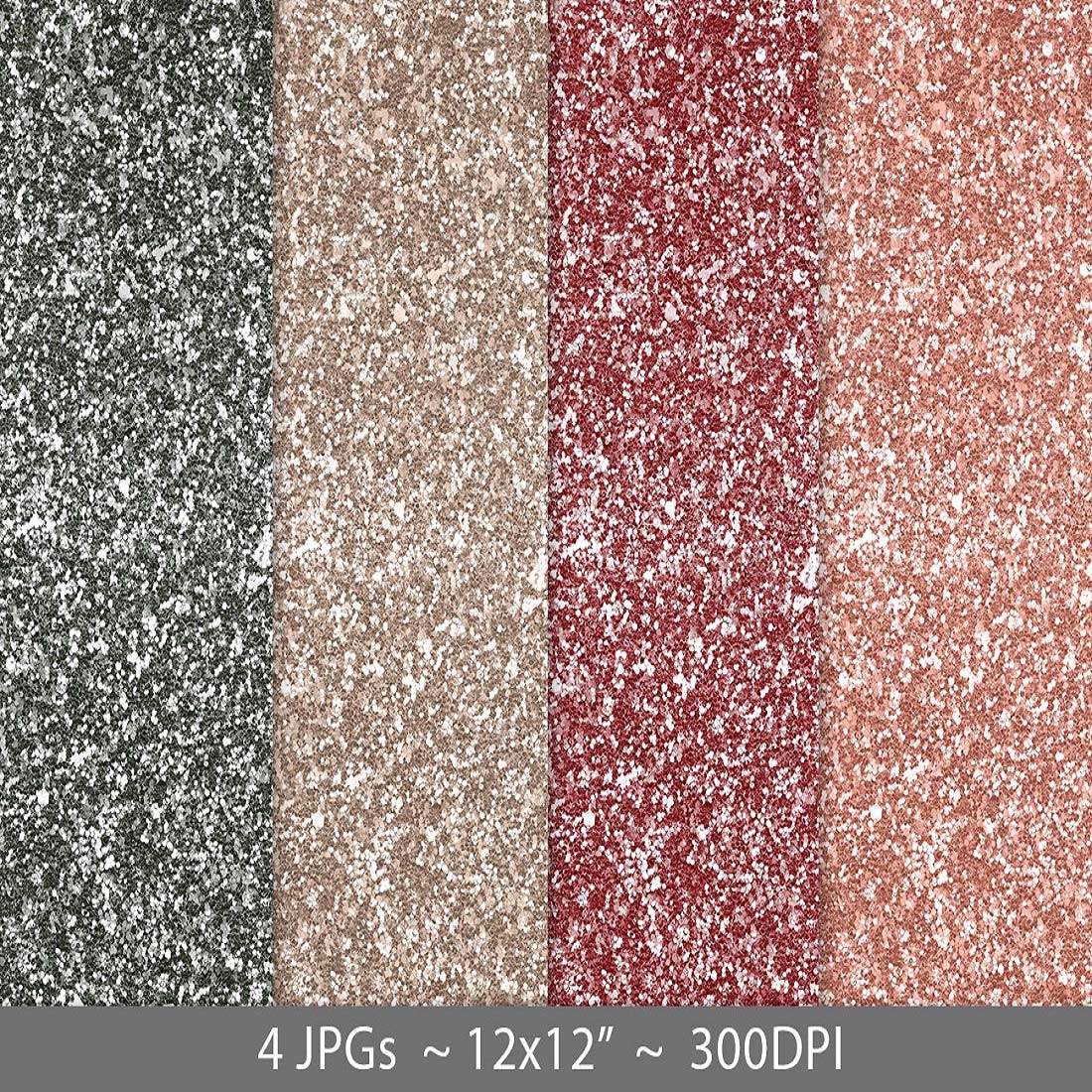 Seamless glitter texture paper backgrounds preview image.