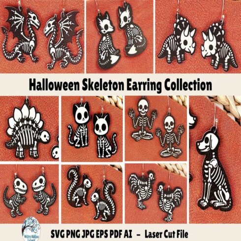 Halloween Skeleton Earring Bundle cover image.