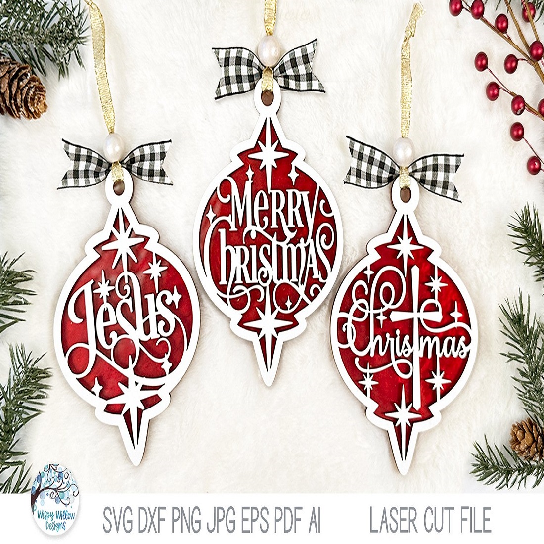 4 christmas religious arabesque ornament svg bundle for laser 451