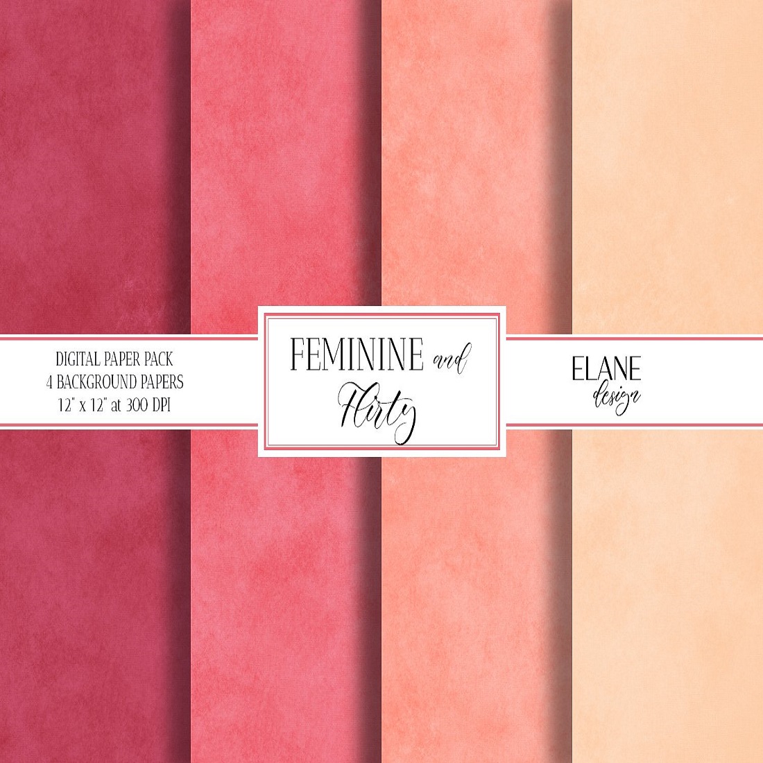 4 feminine colors digital paper valentine backgrounds love 935