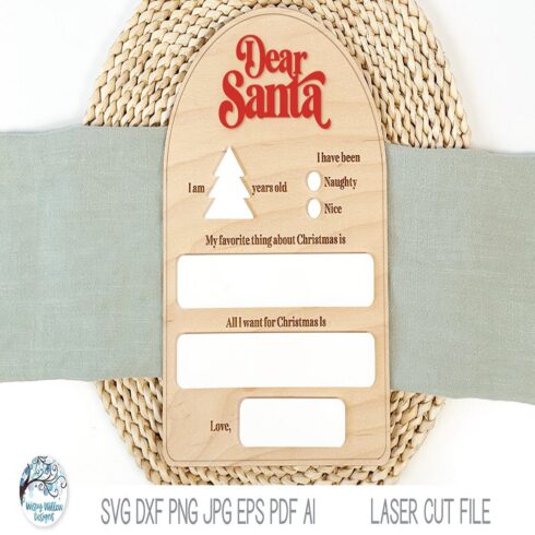 Holiday Santa Wish List Board Customizable Christmas cover image.