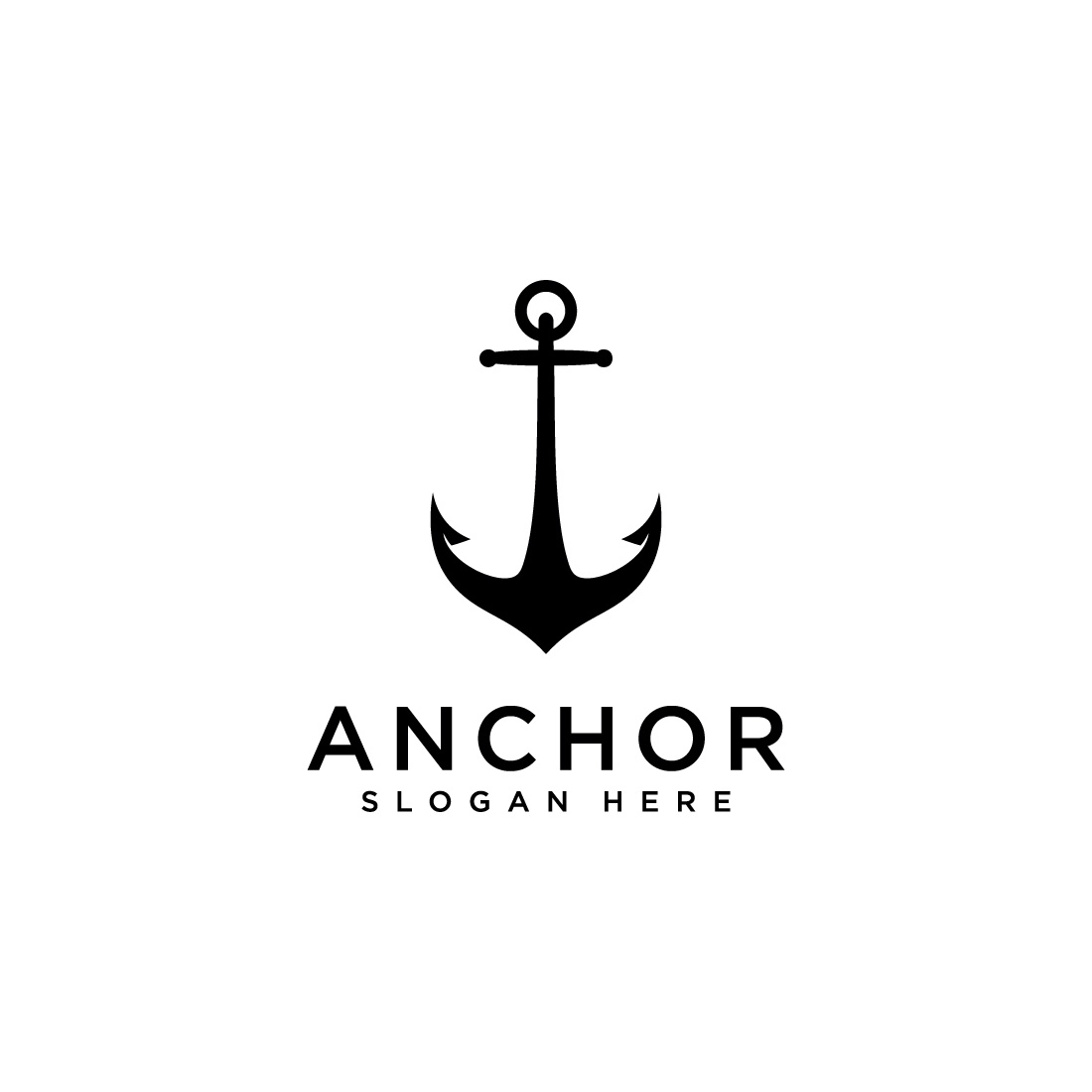 anchor logo design preview image.