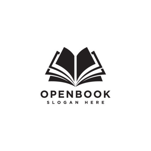 open book logo design cover image.