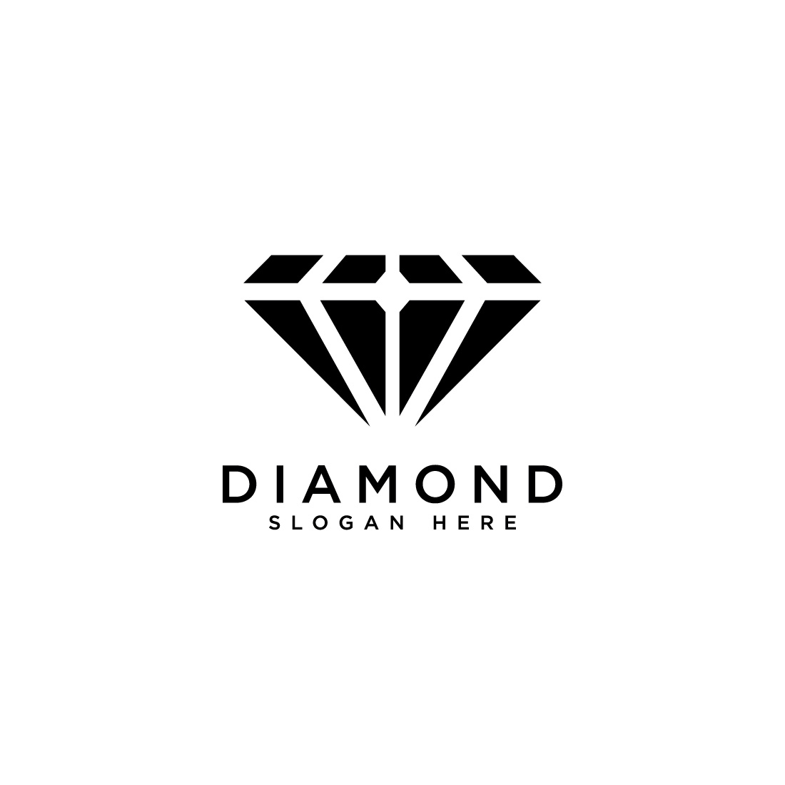 diamond logo design preview image.