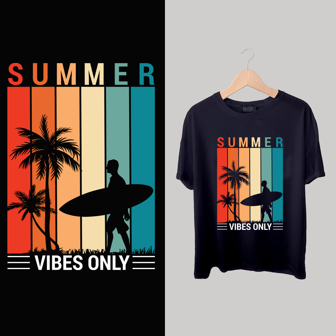 Summer T-Shirt Design cover image.