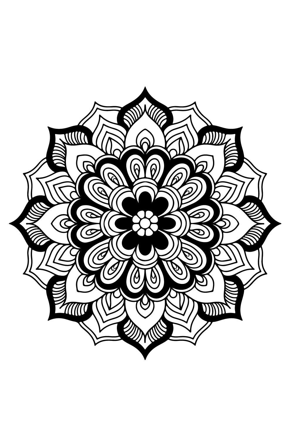 Mandala Design pinterest preview image.