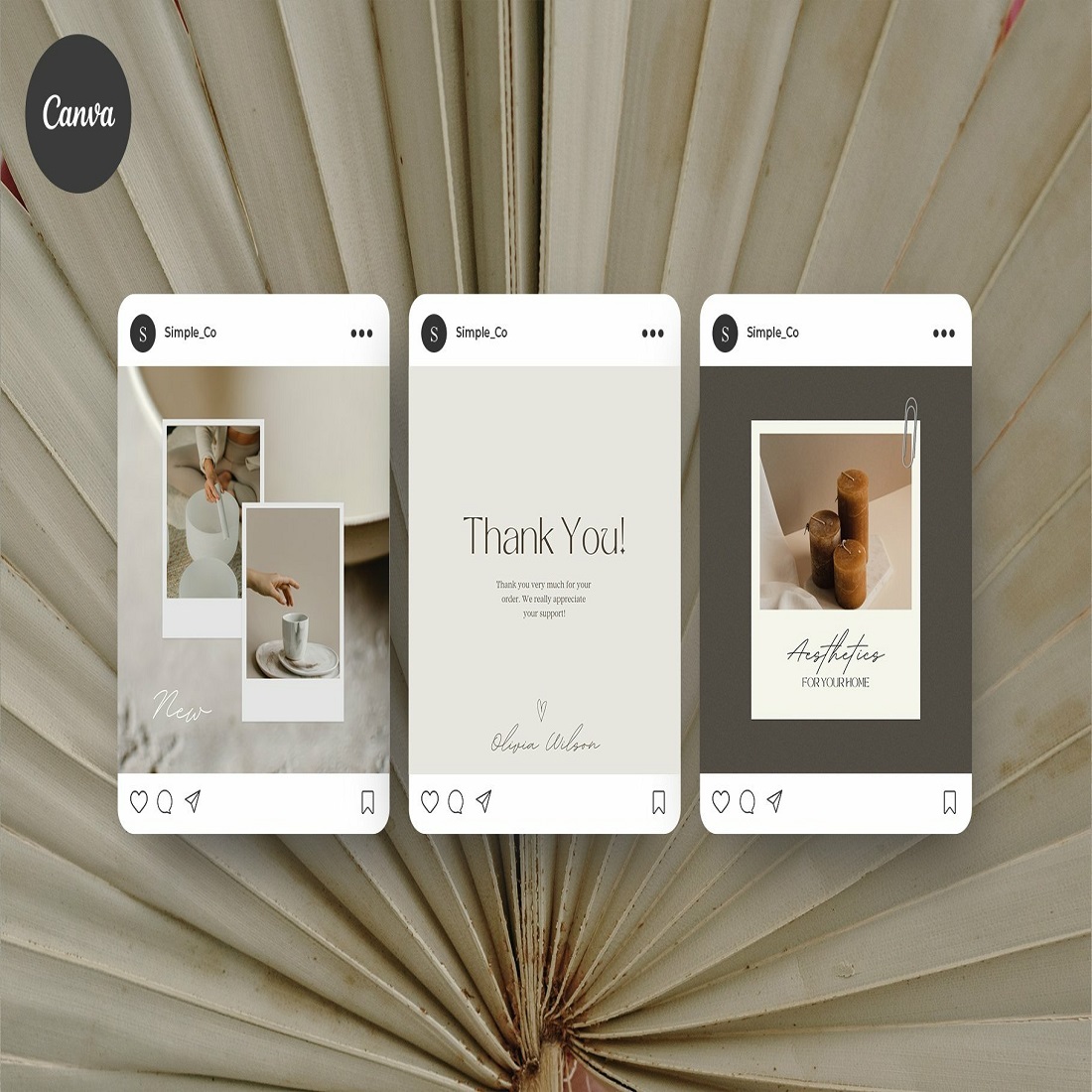 CANVA Elegant Social Media Pack preview image.