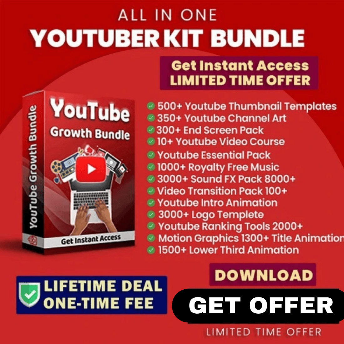 All In One Youtuber kit Bundle preview image.