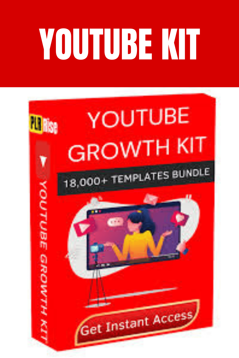 All In One Youtuber kit Bundle pinterest preview image.