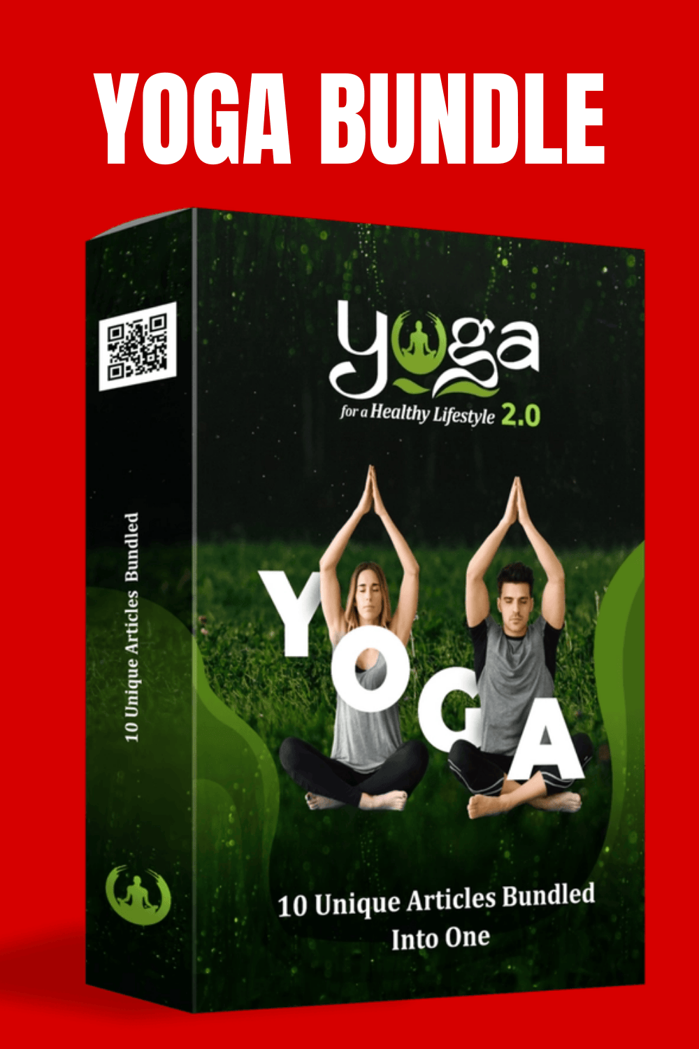 2,500 Trending Yoga Video Course pinterest preview image.