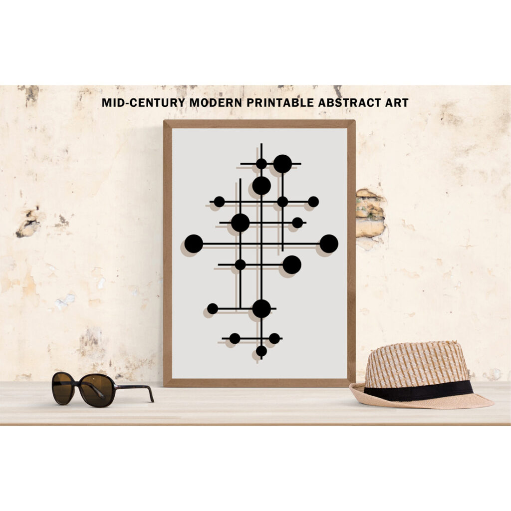 Mid-Century Modern Abstract Art - MasterBundles