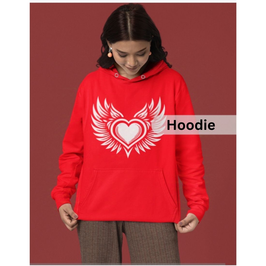 Cute heart hoodies designs cover image.