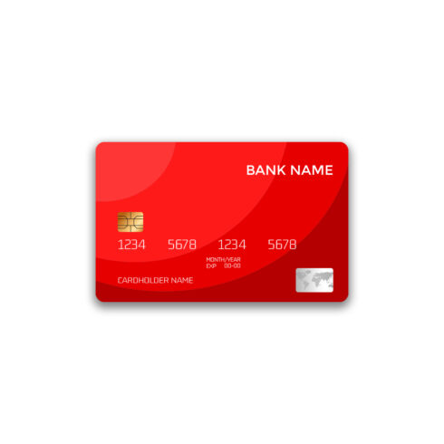 Minimalist Bank Card Design Template – 5 Color Variants cover image.