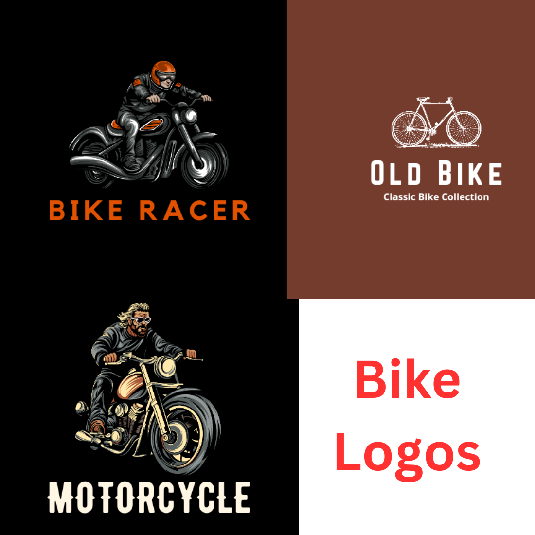 Bike logos and tshirt designs pinterest preview image.