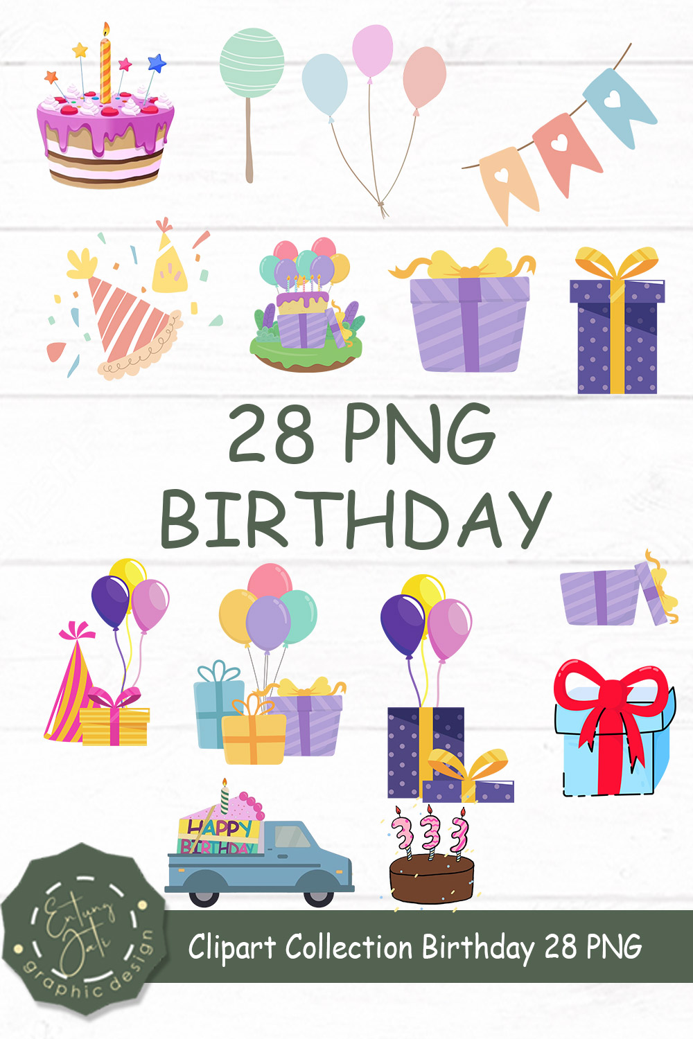 28 Cute Clipart Birthday - Only 10 pinterest preview image.