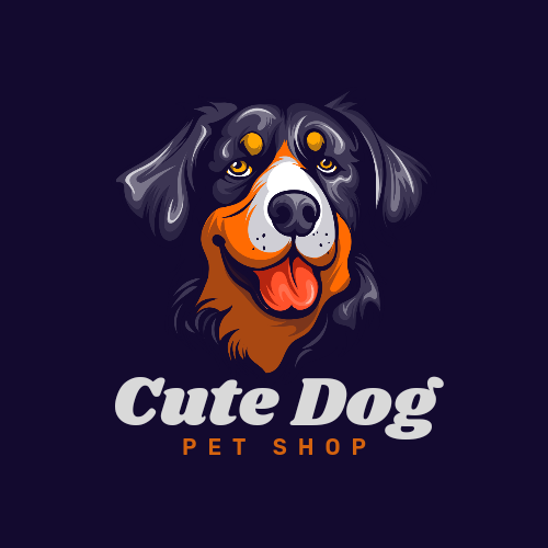 black and orange abstract cute dog pet shop logo 20241201 175134 0000 172