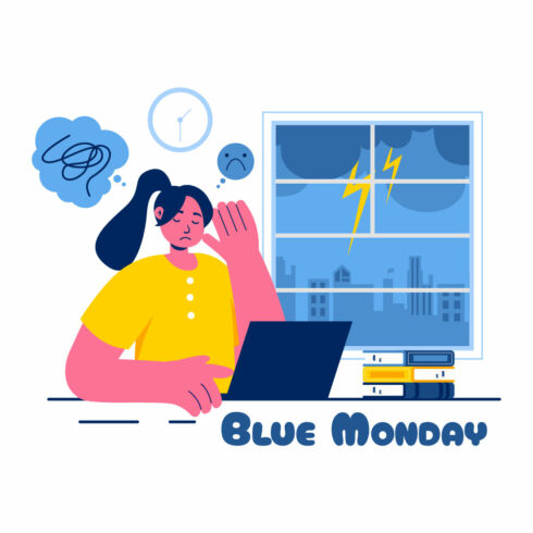 10 Blue Monday Illustration cover image.