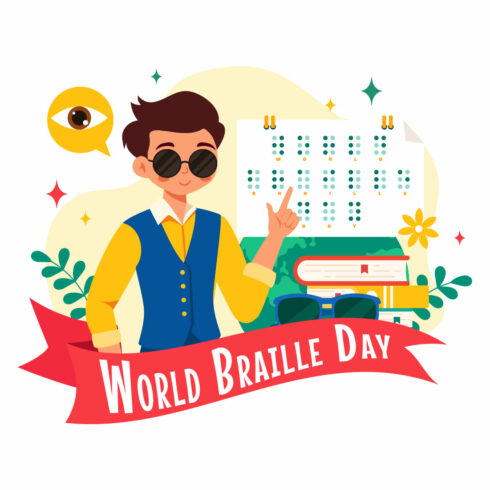 12 World Braille Day Illustration cover image.