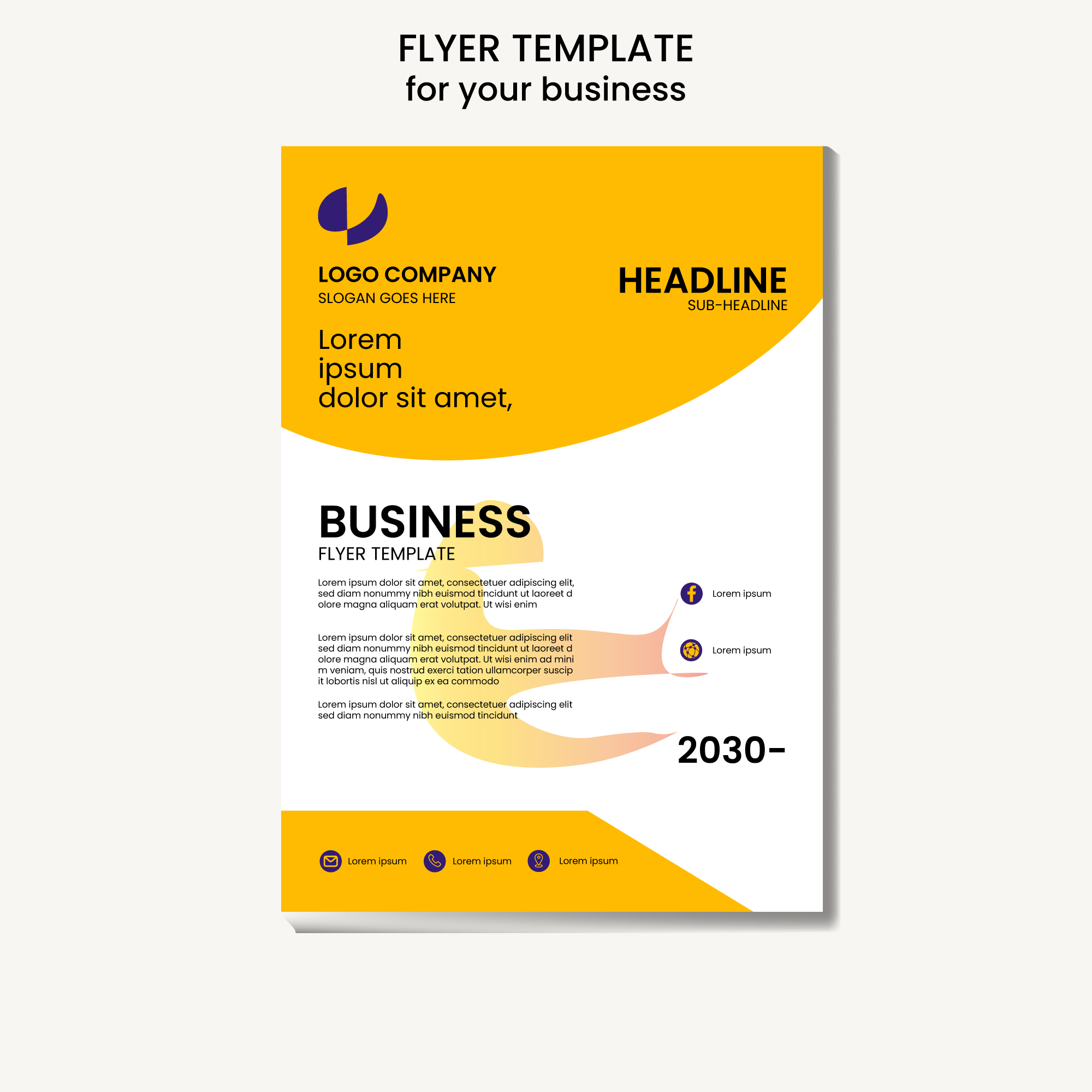 business flyer design template 144