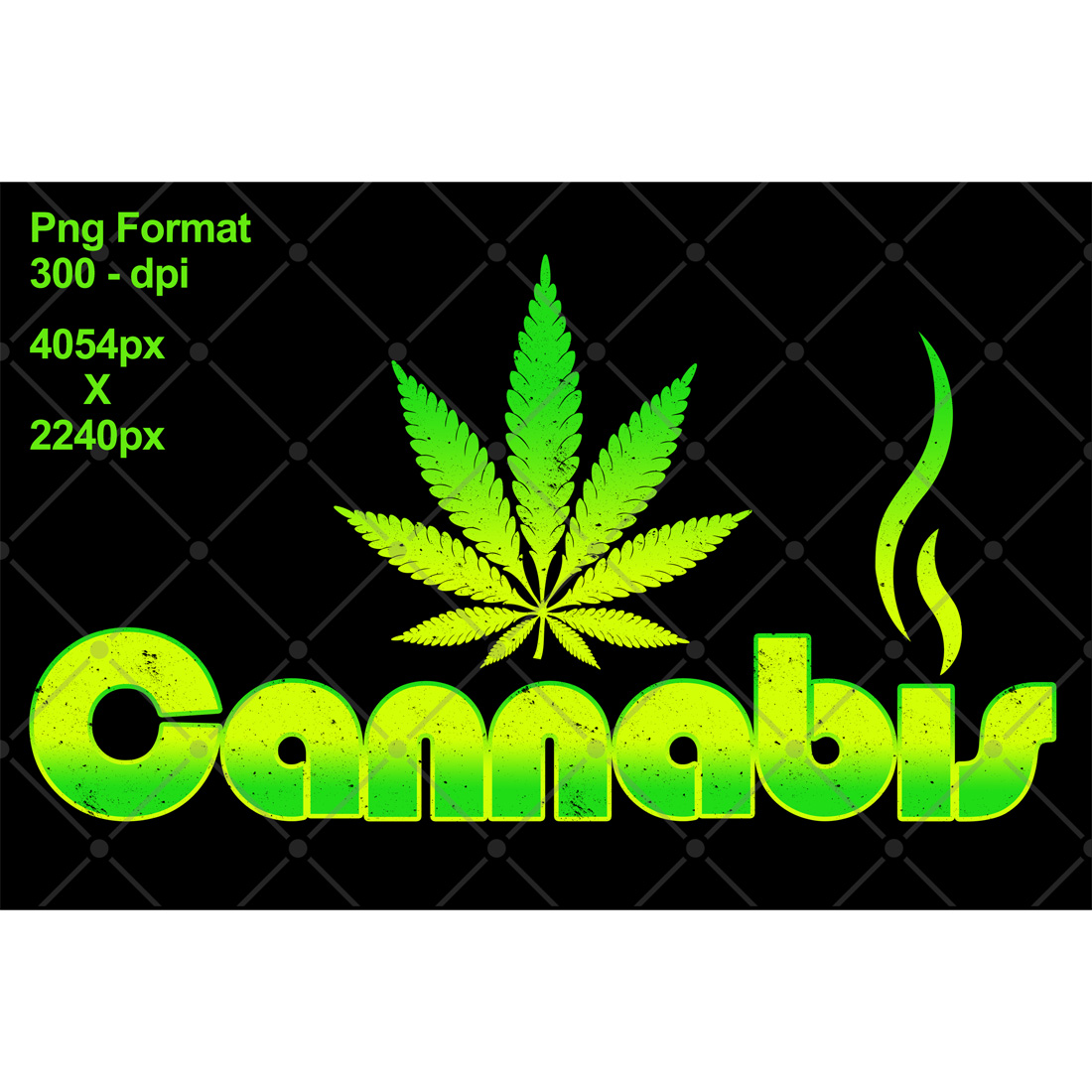 Cannabis Leaf Smoke Green cover image.