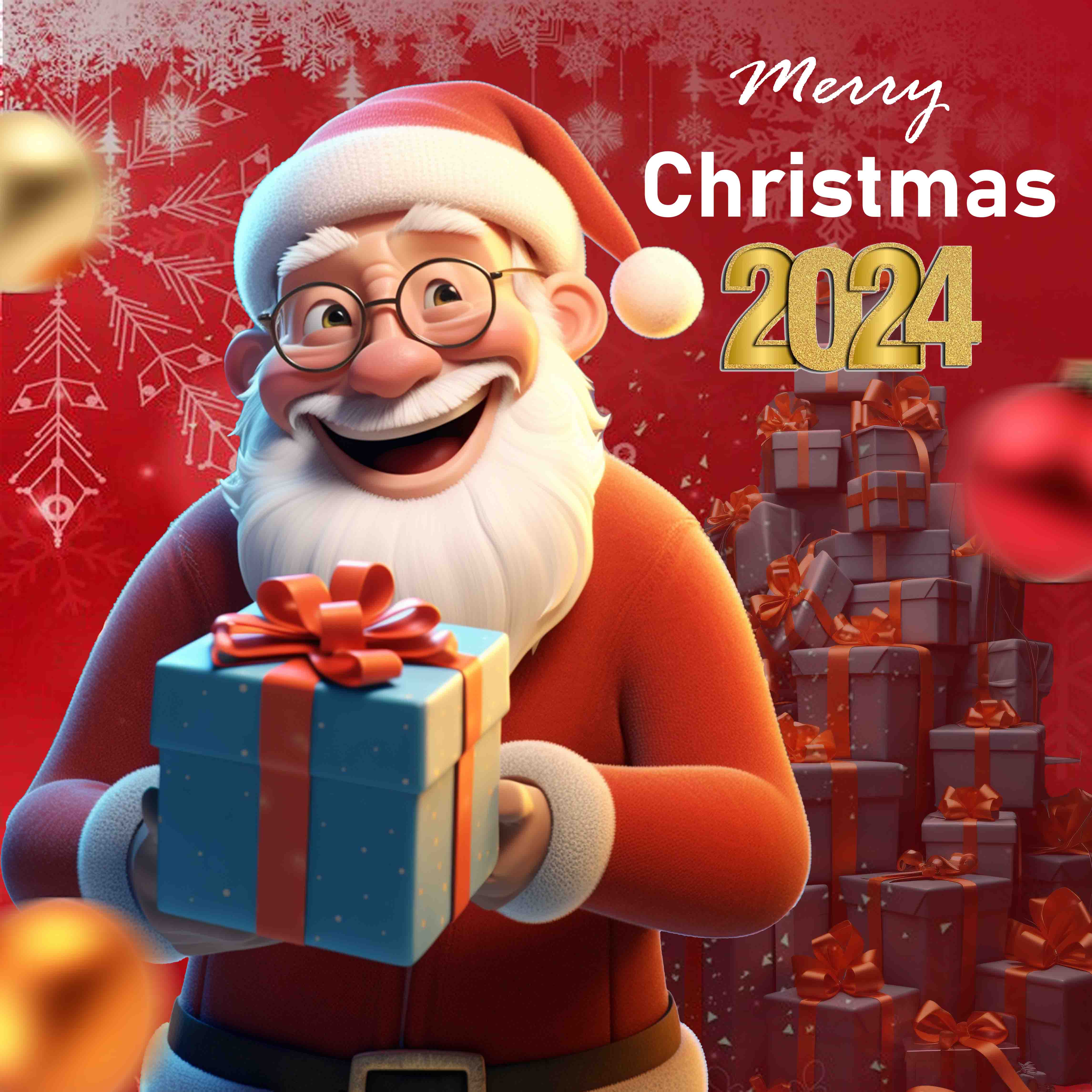 Christmas Poster template cover image.