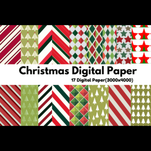 Christmas Digital Paper cover image.