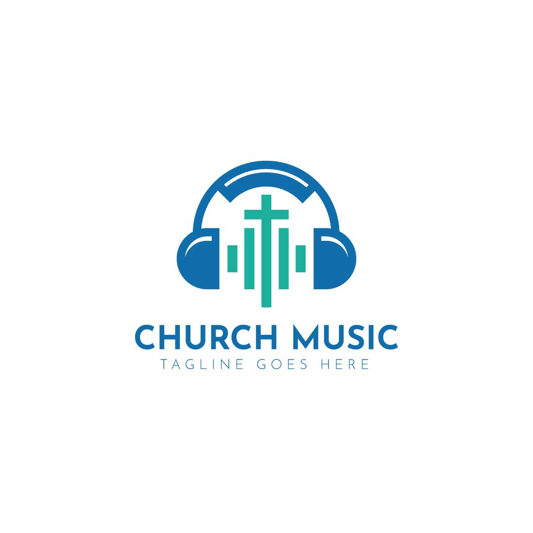 Professional Christian Music Logo design preview image.