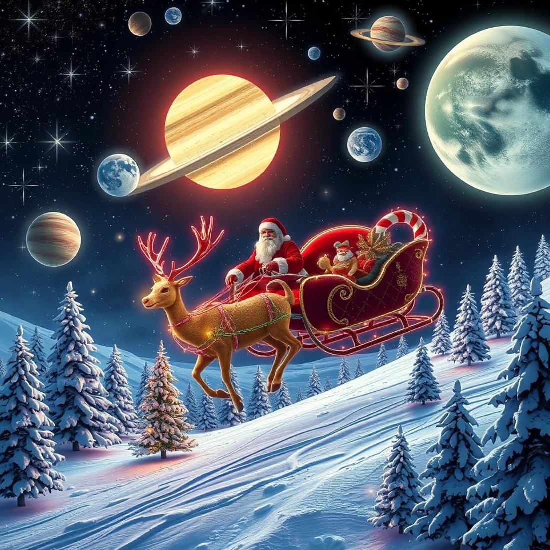 Cosmic Christmas Wonderland preview image.