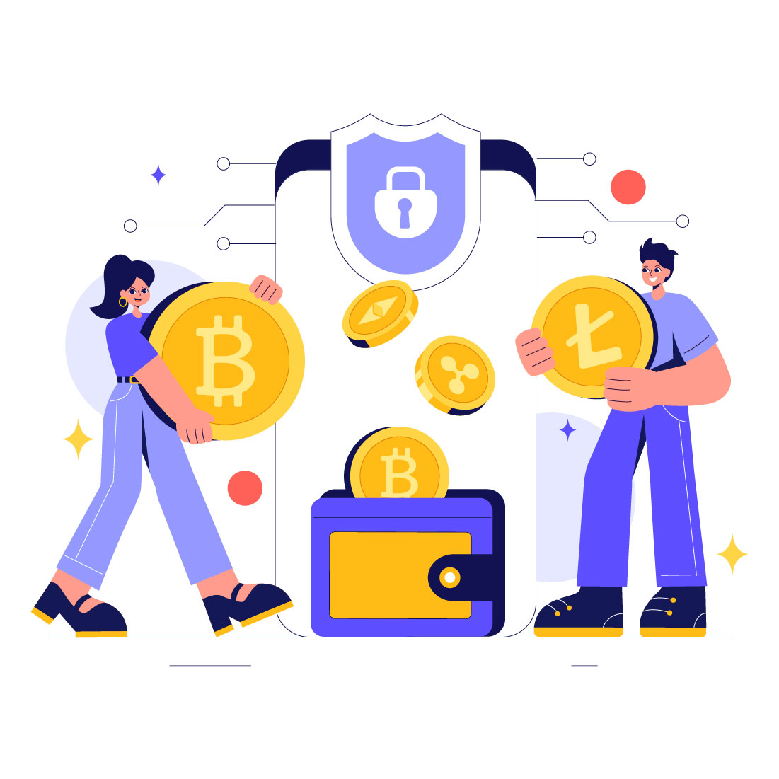 13 Cryptocurrency Wallet Illustration cover image.