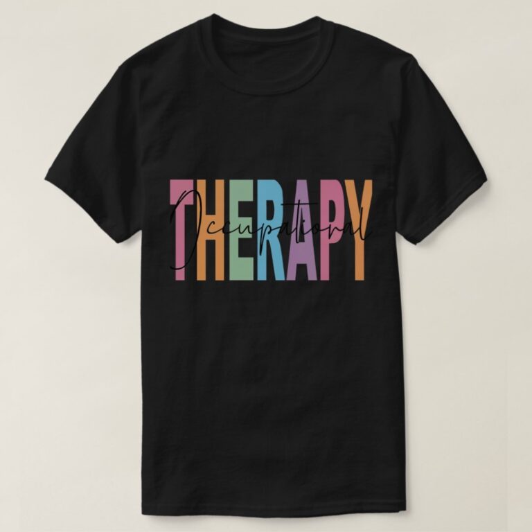 Therapy Lettering Colorful Occupational Therapy Lettering Design for T-Shirts and ...