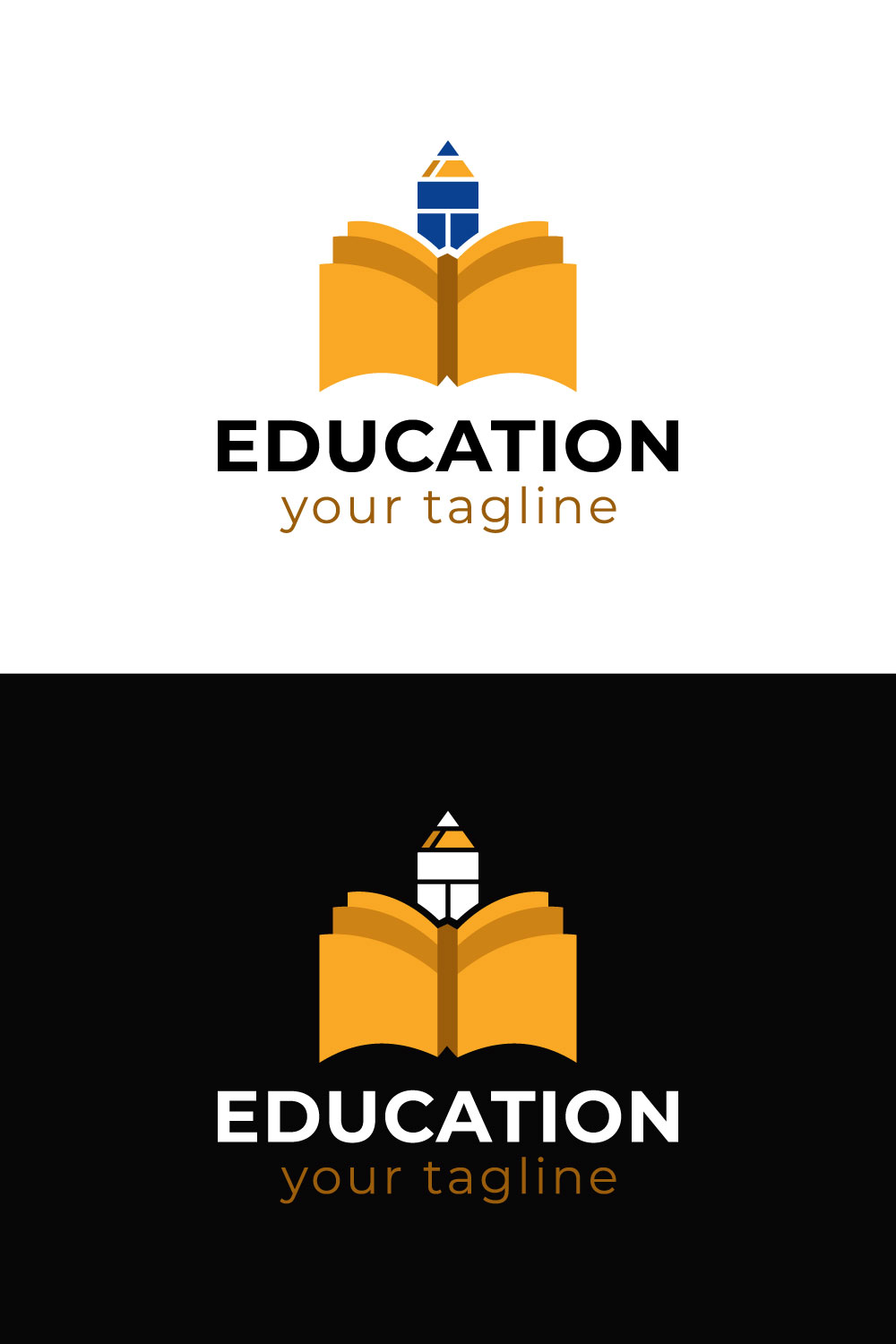 Professional Education Logo Design – Modern and Versatile pinterest preview image.