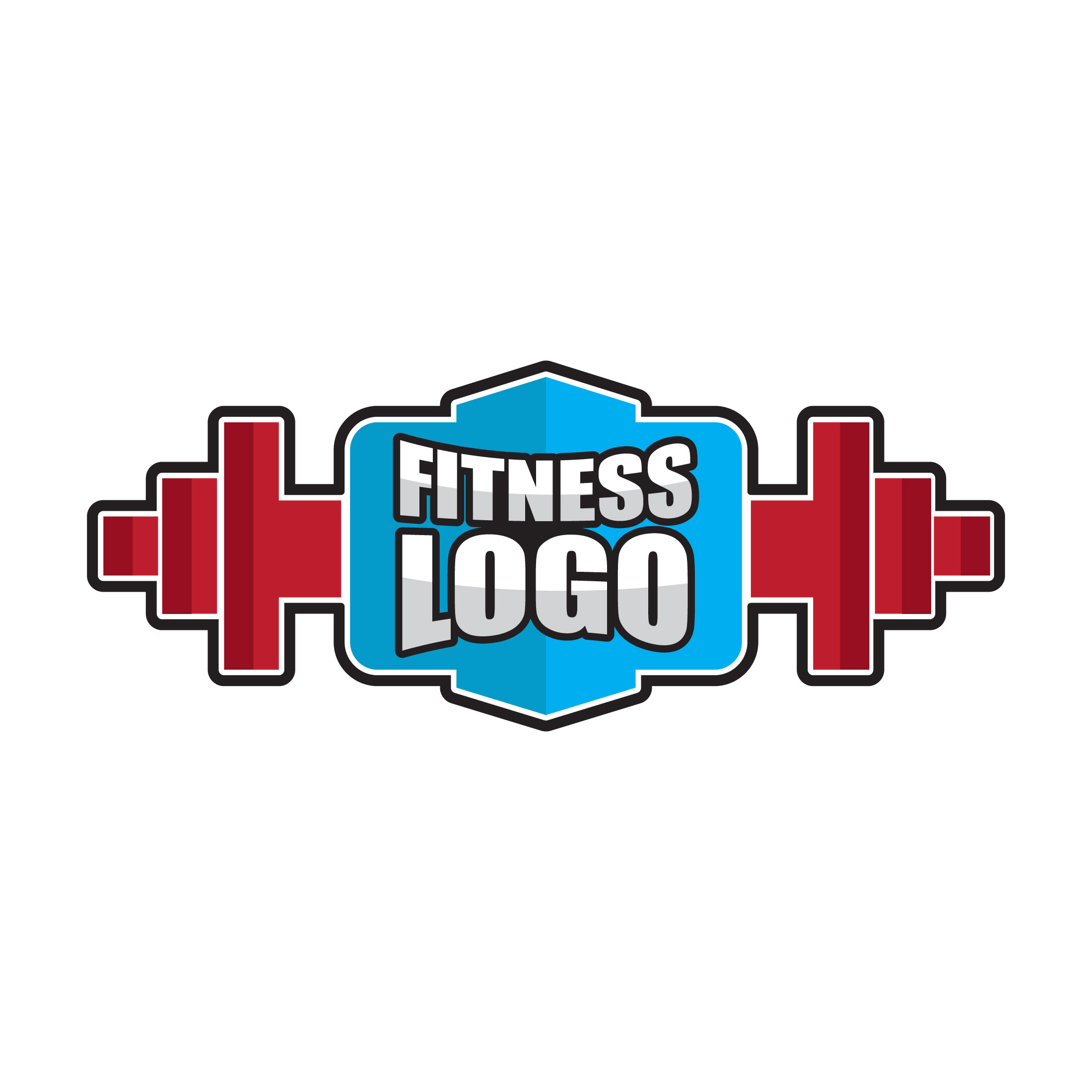 Modern Fitness Logo Design preview image.