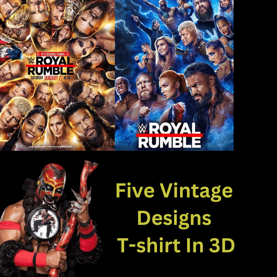 Vintages Design in T-shirt preview image.