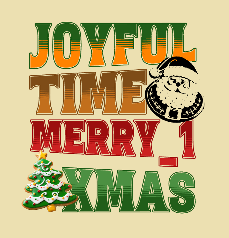 football t shirt joyful time merry xmas 433