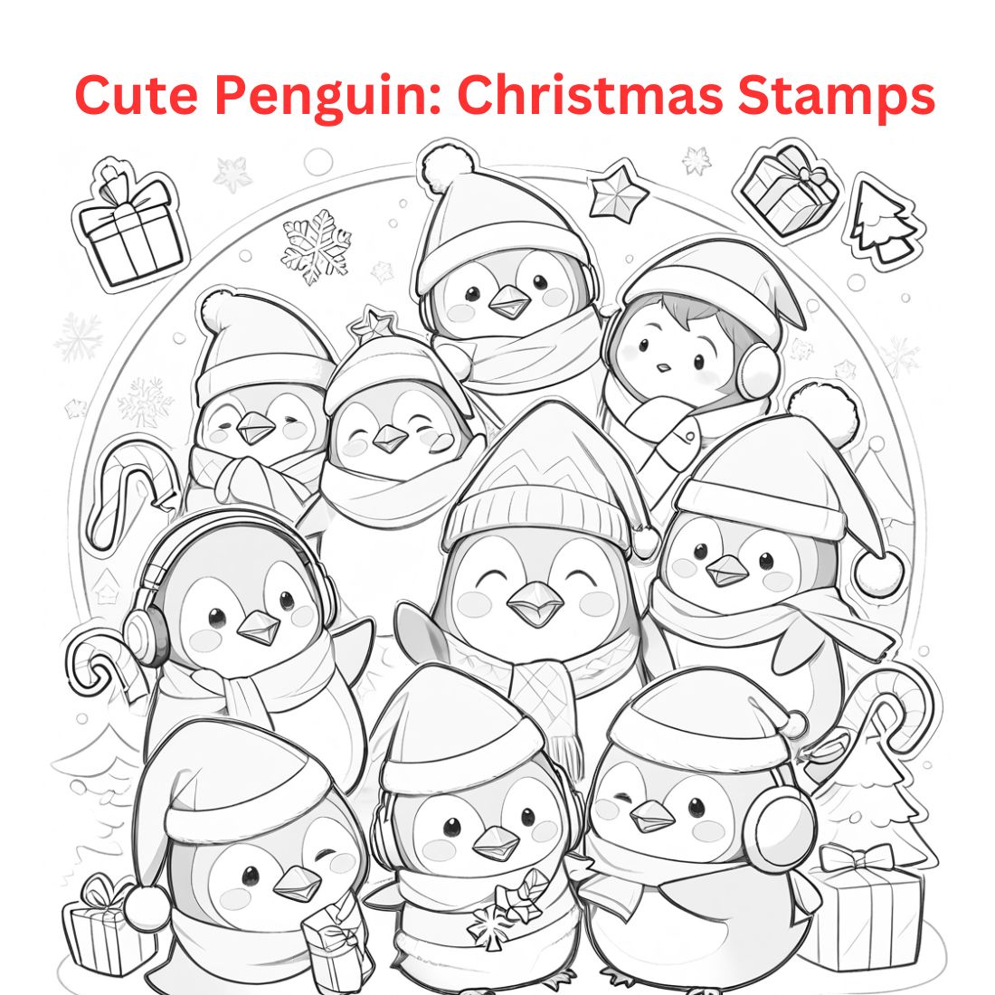 Adorable Penguin Holiday Stamp cover image.