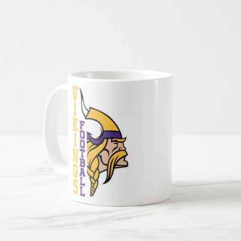 Funny Viking with a Giant Football Skol - Digital Design File for Custom Mug Creations cover image.