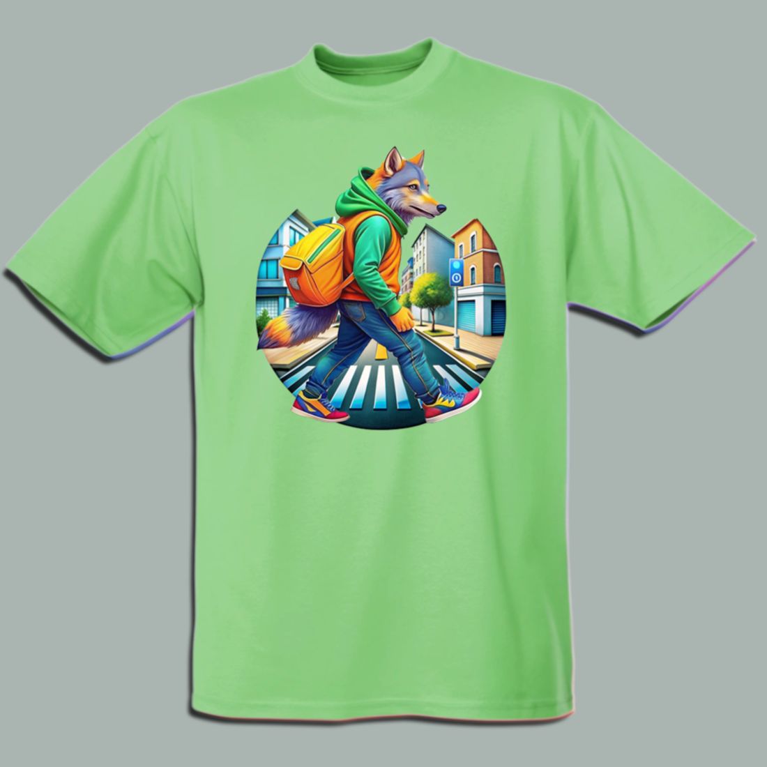 This T-shirt with a bright and unusual print will certainly attract the attention of others preview image.