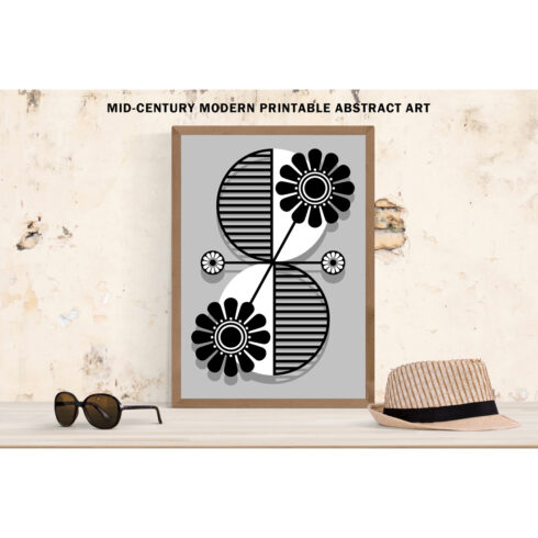 Black & White Modern Floral Art cover image.