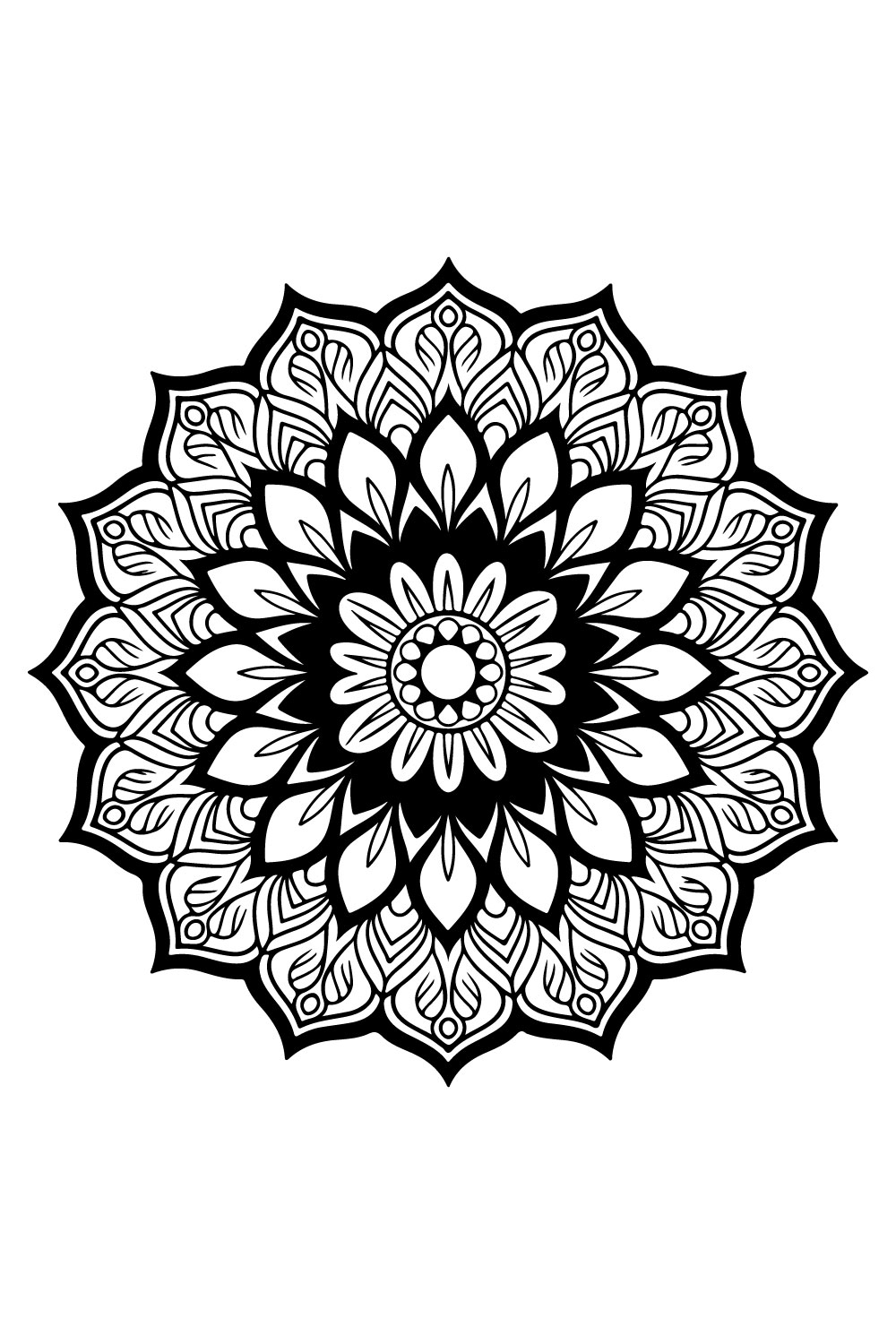 Mandala Design pinterest preview image.