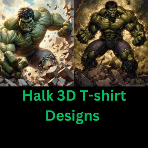 Hulk 3D T-shirt Designs cover image.