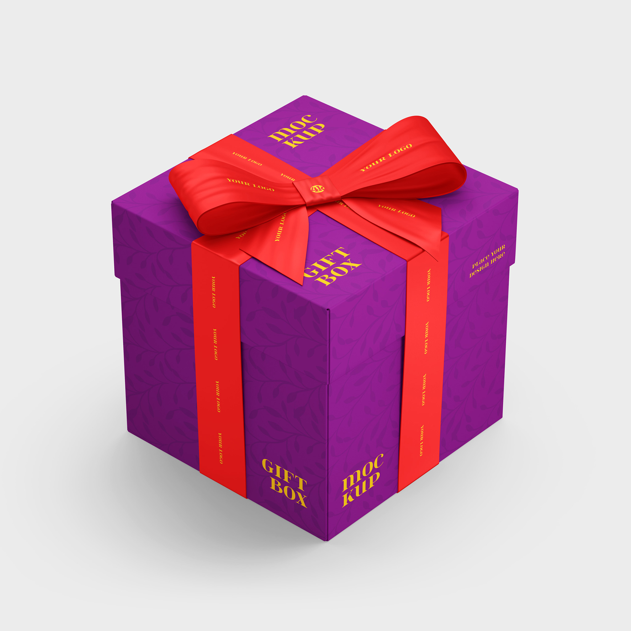 Gift Box Mockup Set cover image.