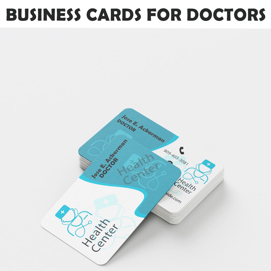 DOCTOR CARD Business Card minimal creative preview image.